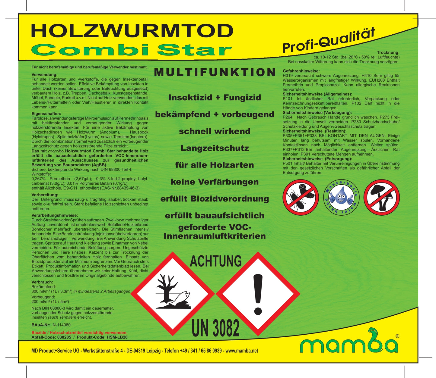 Mamba Woodworm Ex Combi Star
