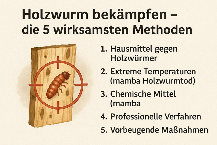 Schne Holzwurm Bekmpfen Essig Ebenbild
